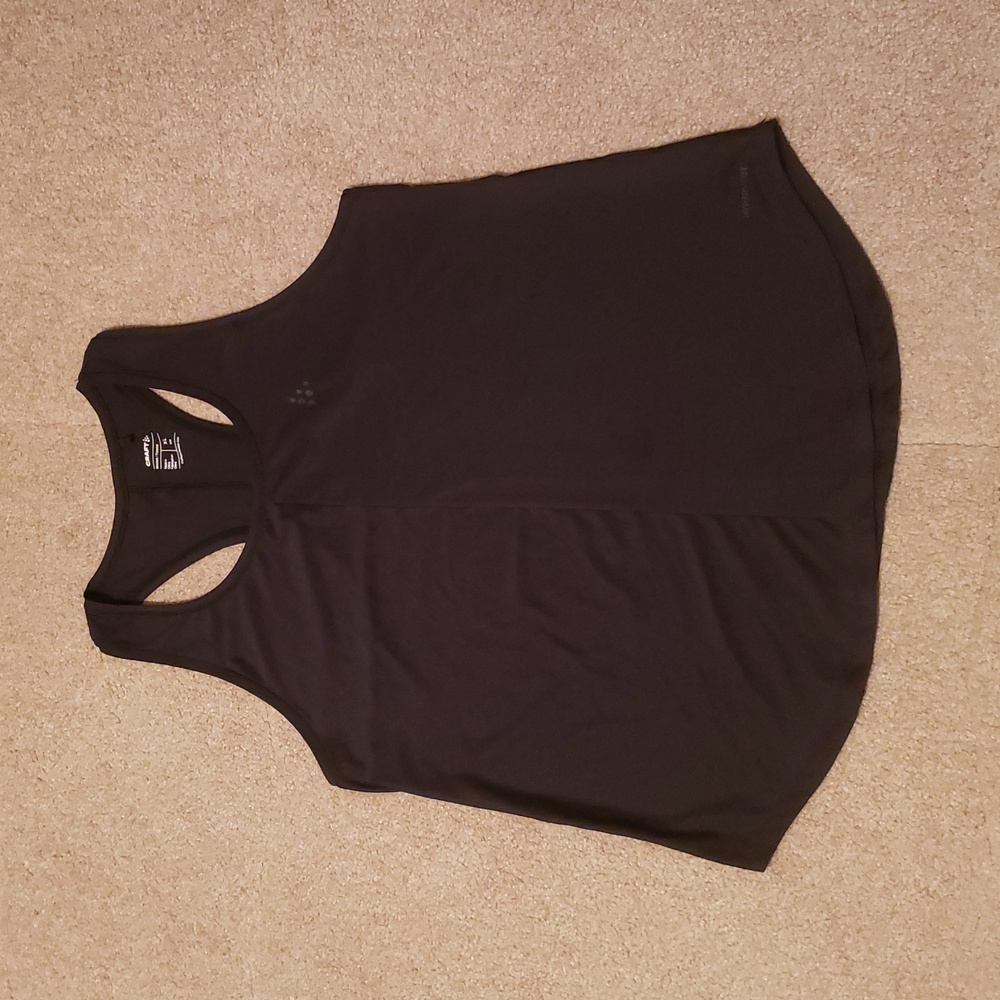 Craft Women's Black Striped Hypervent Tank